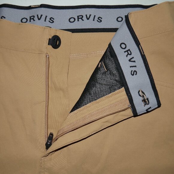 Orvis Classic Collection Lightweigt 6 Pocket Tech Pants 36x29 Stretch Beige/Tan - Picture 7 of 16